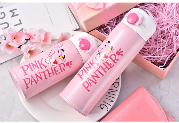 

leopard vacuum cup bounce cover insulated double wall 304 stainless steel mugs water bottle 4 designs