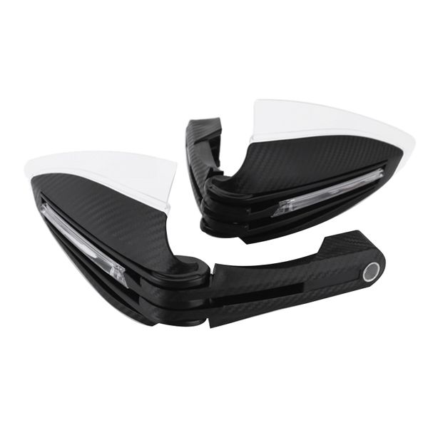

universal 7/8 inch 22mm motorcycle accessories with led turn signal light carbon hand protectors