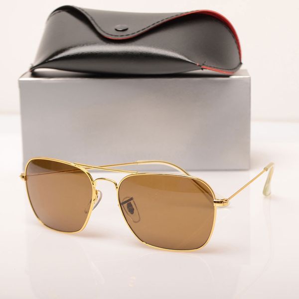 

fashion 3136 brand designer sun glasses retro vintage mens brand designer shiny gold frame laser logo womens glasses with boxs, White;black