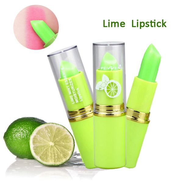 

new long lasting moisturizer waterproof lemon lipstick makeup easy to wear nutritious temperature change color lipstick lips