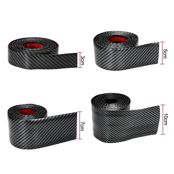 

dragonpad car sticker carbon fiber rubber edge guard strip door sill protector