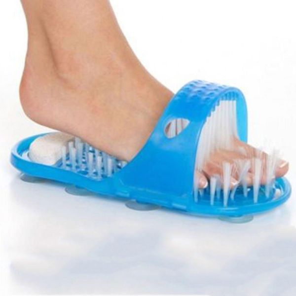

1 piece shower foot massager scrubber bathroom slippers feet calloused remover tool