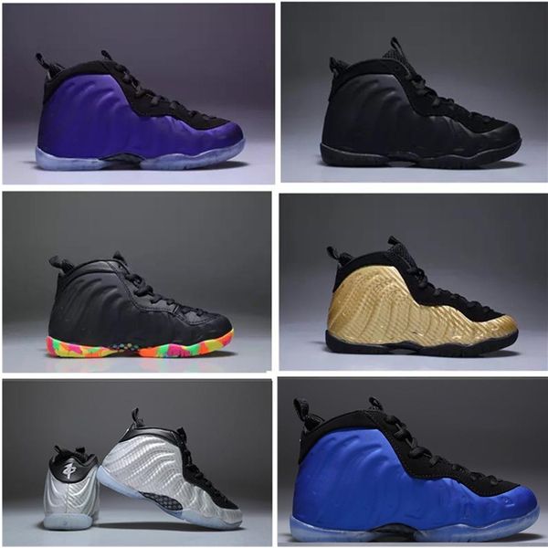 

eggplant penny hardaway kids basketball shoes black fruity pebbles infant children athletic pippen duncan sports toddler sneaker series