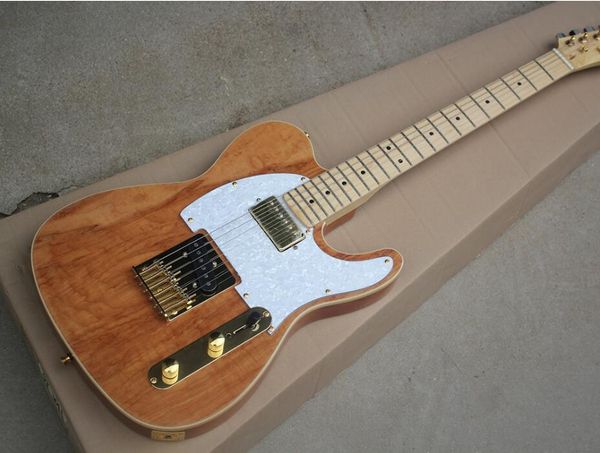 

бесплатная доставка из натурального дерева электрогитара с white pearl накладку, maple neck, gold оборудований, предлагая индивидуальные усл