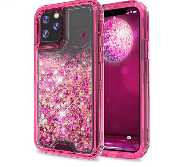 Glitter Colorido Quicksand S30 S30 S20 Liquid Case para iphone 11 iphone12 iphone 12 xrstylo6 K51 A01 A21 A11 G Stylus Moto E7 Aristo5 K31