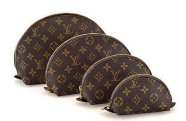 

4шт/набор косметический макияж сумка женщин сумки известный дизайнер путешествие мешок макияж мешок леди cluch pursesnew Луи Витон ЛВ