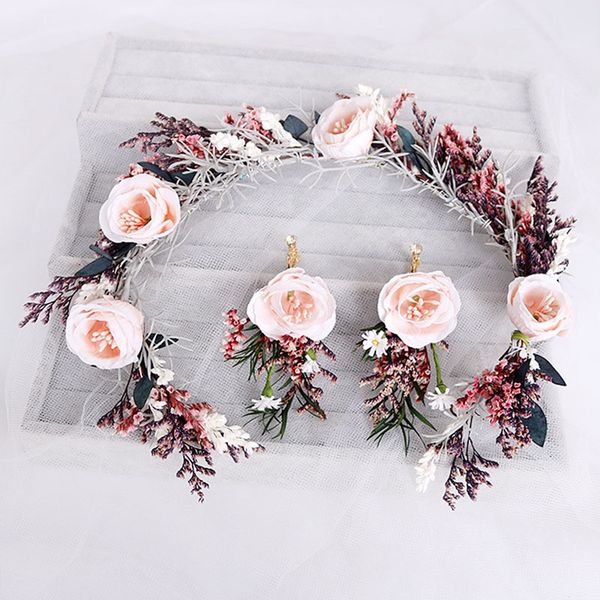 

eightree bohemia flower hairband set for women crown headband party beach wedding bride headwear ornament hair accessories