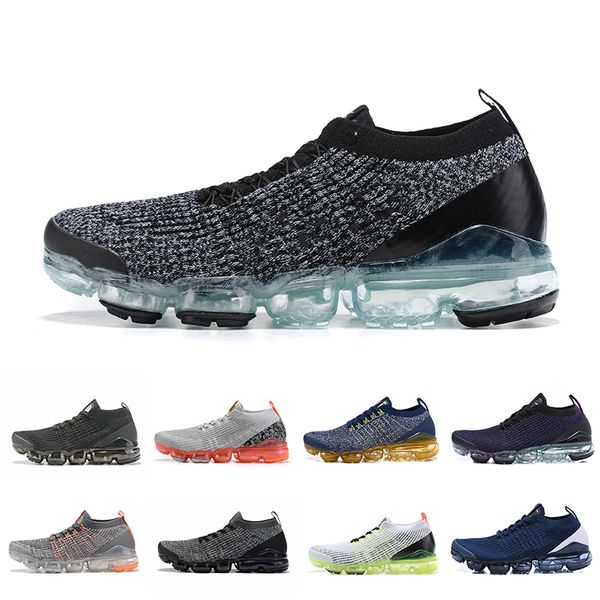 

2019 classic fly 3.0 knit flagship shoes men&women triple white black grey knitting trainers fashion designer sneakers 36-45, White;red