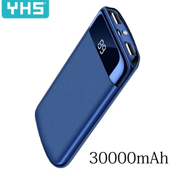 

30000mah power bank external battery poverbank 2 usb led powerbank portable mobile phone charger for xiaomi mi iphone 7 8 huawei