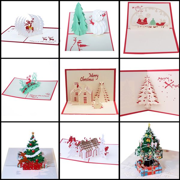 Details about 3D Up Card Christmas Greeting Baby Holiday Happy Birthday CA