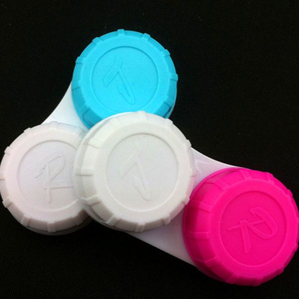 

Contact Lens Storage Case Kit Mate Double Lens Box L and R Lid Holder Eyewear Accessories