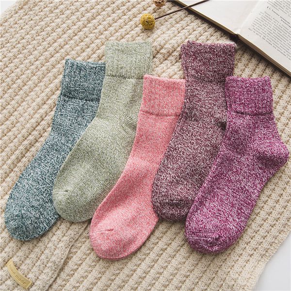 

jeseca fashion winter thicken warmer women wool socks harajuku vintage retro female toe sock lovely girls christmas sox gifts, Black;white