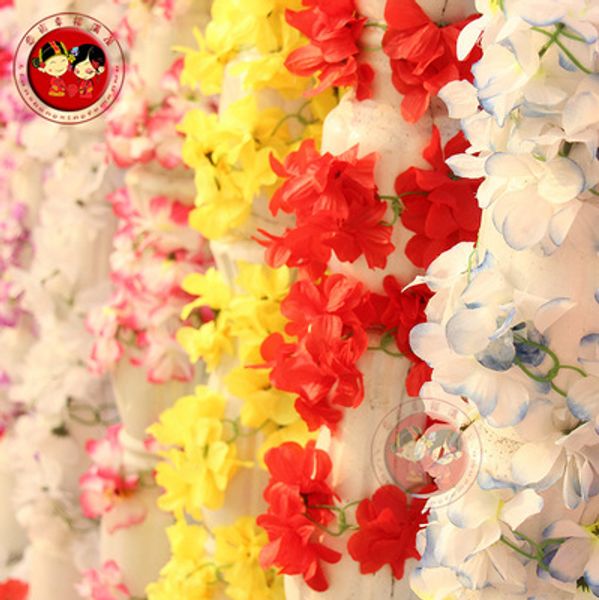 

искусственный цветок рододендрон вайн ротанга пластиковые цветы свадебные цветочные decro кухня home garden party feastival офис открытый ви