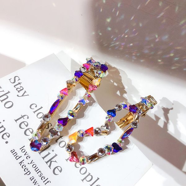 

heart fashion rhinestone hairpins hair clip for girls headwear female metal hair accessories barrettes