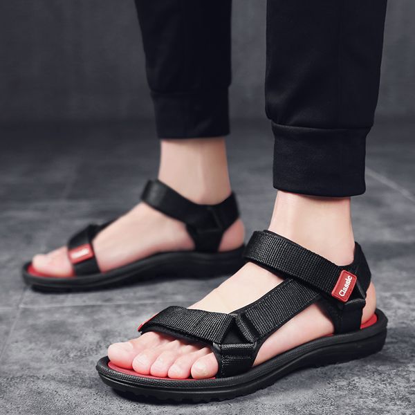 

sandals summer men's beach 2021 outdoor slippers for men, Black