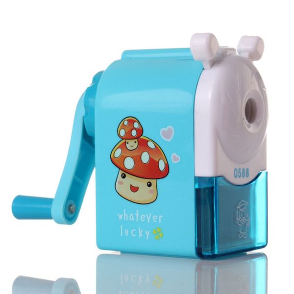 

cartoon print stationery pencil sharpener hand mechanical windmill cutting tools school gift