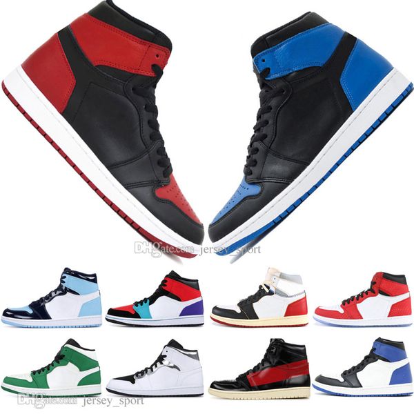 

1 og banned bred toe spider-man unc 1s 3 mens basketball shoes no for resale couture royal blue men sports designer sneakers, White;red