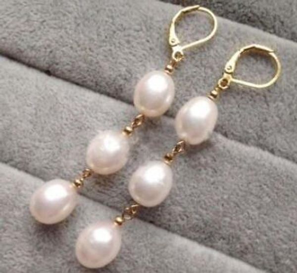 

women's fashion white pearl plating dangle earrings, Silver