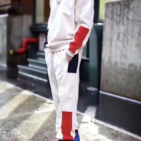 

19ss formula sweatpant trousers retro street side logo comfortable cotton loose fit sport women couple mens designer pants hfwpkz074, Black