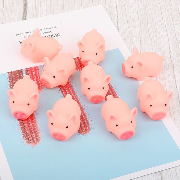 

kneading called venting pink piggy creative cute piggy baby bath water toy