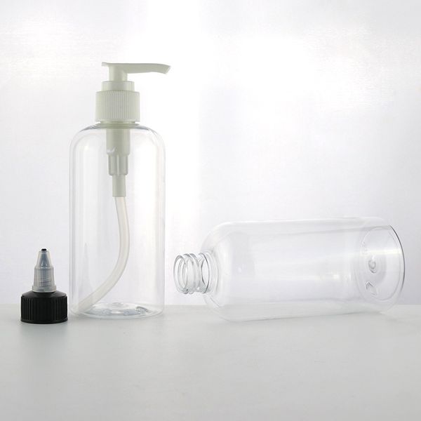 

high-end manufacturers spot wholesale hand sanitizer empty bottle nozzle pump head large capacity pet transparent plastic bottle 300 ml