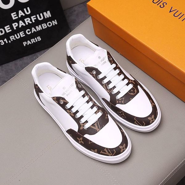 

ly5 высокого качества мода мужской обувь диких личность спортивных роскошные мужские туфли случайной оригинальная упаковка коробка zapatos h, Black