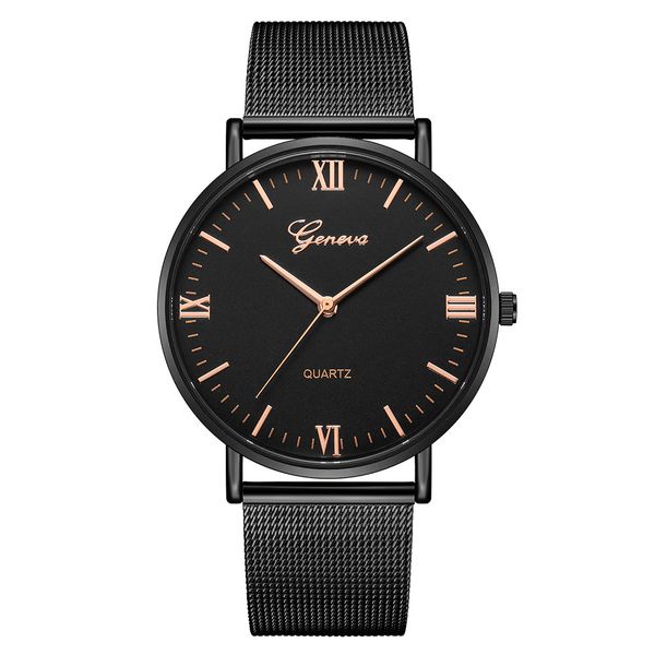 

fashion womens classic gold geneva quartz stainless steel wrist watch faux chronograph plated classic quartz sport watch a40, Slivery;brown