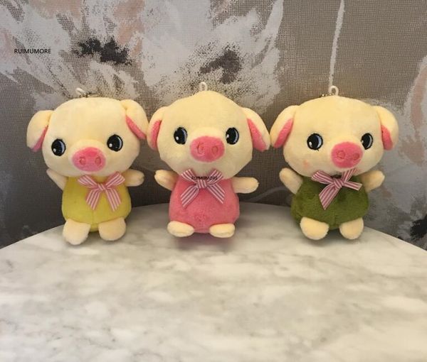

super cute new 3colors , mini 11cm approx. bowknot plush stuffed animal toy , plush key chain toy doll