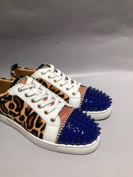

golden shoes printing trend personality casual men shoes for men s women s couple models red bottoms dance, Black