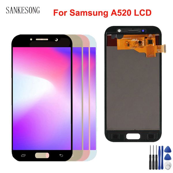 

amoled / tft lcd для samsung galaxy a5 2017 a520 a520f sm-a520f жк-дисплей с сенсорным экраном дигитайзер ассамблеи replacemen
