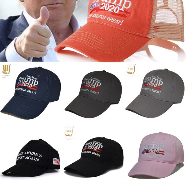 

vaxzo new arrival baseball trump 2020 make america great again donald trump embroidery caps hatsflag hat sports adults high quality, Blue;gray