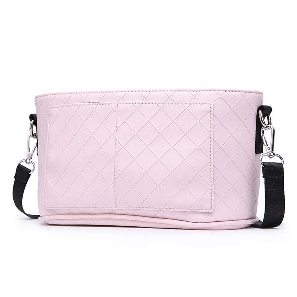 

fashion mother stroller bag pink stripe women diaper bag portable reusable wet bag travel wet dry bags mini size 23*14cm y200109