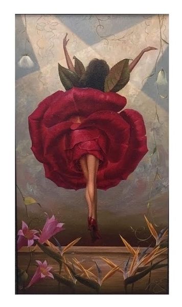 

vladimir kush - flamenco dancer abstract wall art oil painting on canvas home decor multi sizes frame options