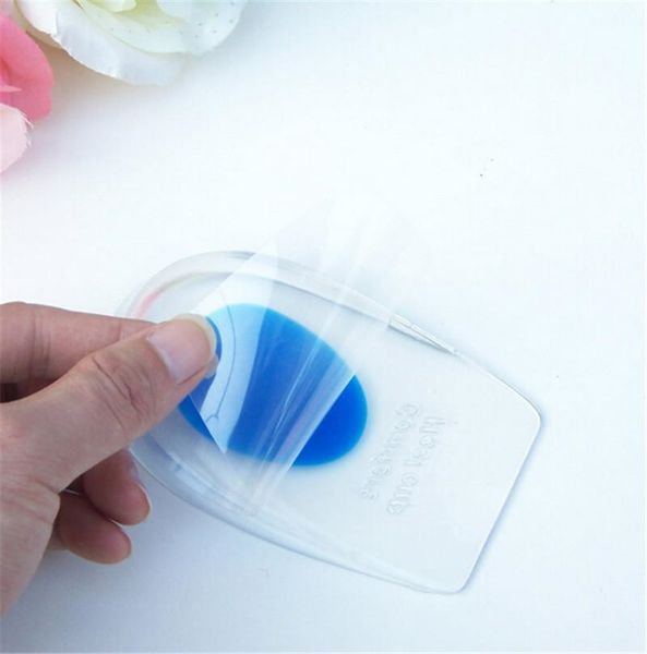 

1pair silicone gel insoles massaging foot care heel cushion pads for shoes pain relief heel cup for plantar calcaneal achilles beach shoes