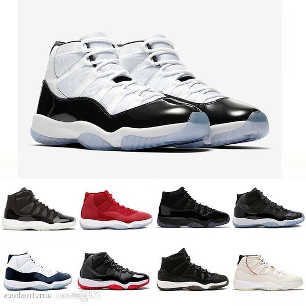 

11xi 11s concord 45 mens basketball shoes platinum tint cap and gown gym red women men bred space jam sports sneakers 36-47