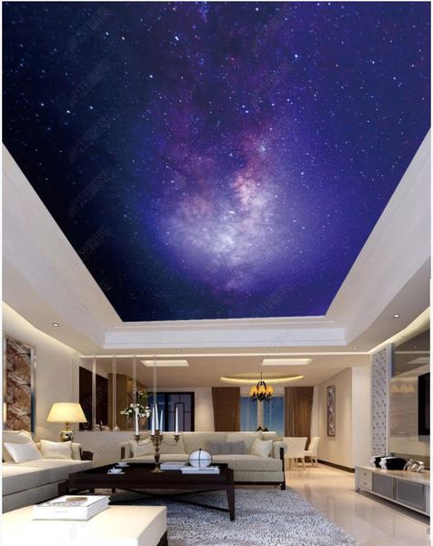Custom Photo Mural Silk Wallpaper 3d Ceiling Mural Wallpaper