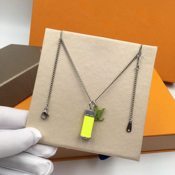 

pendant bottle necklace bracelet earrings iced out chains jewelry necklace mens 14k gold chains rings cuban link chain 2020 new, Silver