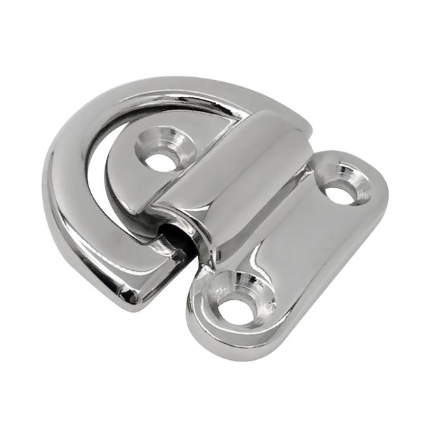 

heavy duty 316 stainless steel folding pad eye deck lashing ring staple cleat anchor point for trailer boat rv yacht rope