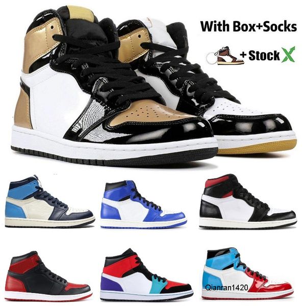 

2020 1 high og obsidian 1s fearless men basketball shoes spiderman unc chicago nrg-red yellow turbo green mens sport designer sneakers