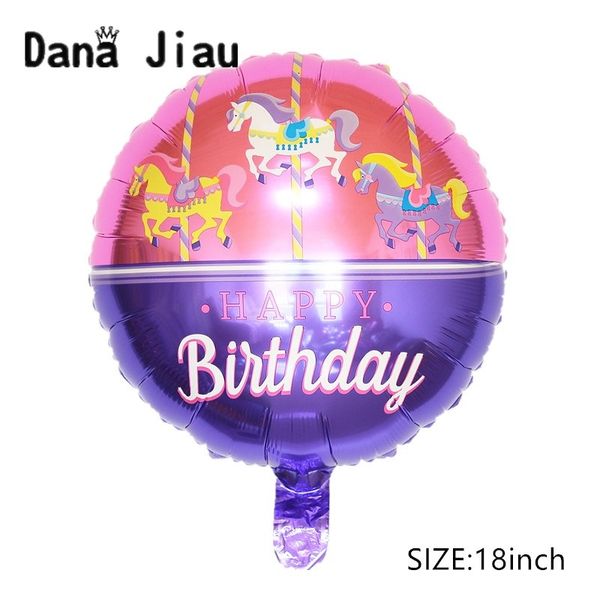 

18inch size girl princess happy birthday helium foil balloon wed decors pink party decoration 23 years old make up ball supply other event