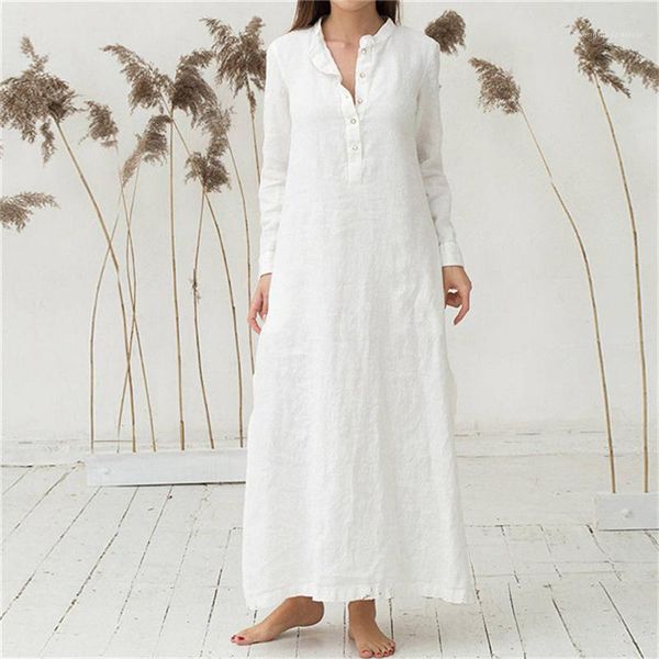

causal clothes womens stand collar shirt dress spring designer split loose waist long sleeve buttom solid color dressess females, Black;gray