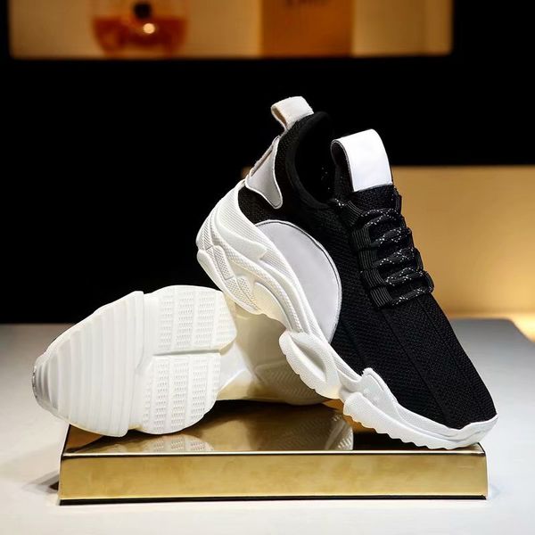 

2019 designer lightweight genuine outdoor sneaker combination soles lace-up men women fashion casual shoes size 35-40, Black