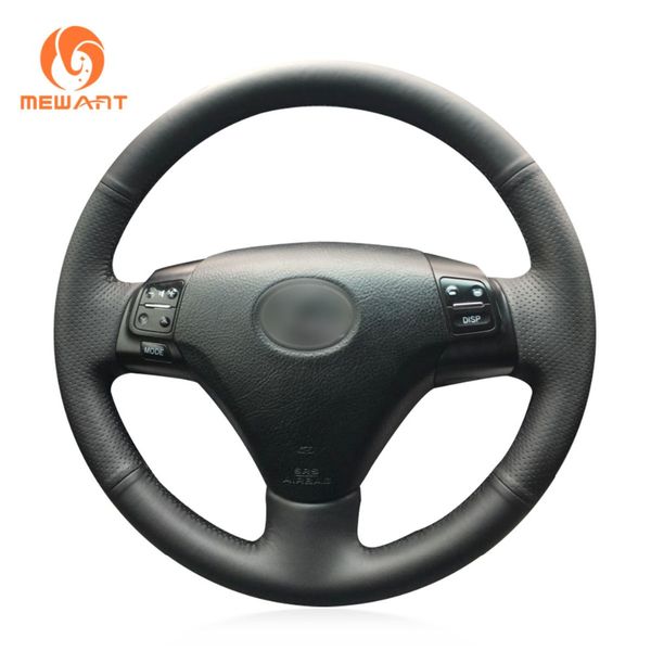 

mewant black artificial leather car steering wheel cover for gs300 2004-2007 es250 2005