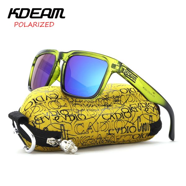 

kdeam polarized sunglasses men reflective coating square sun glasses women brand uv400 kd901 dropshipping, White;black
