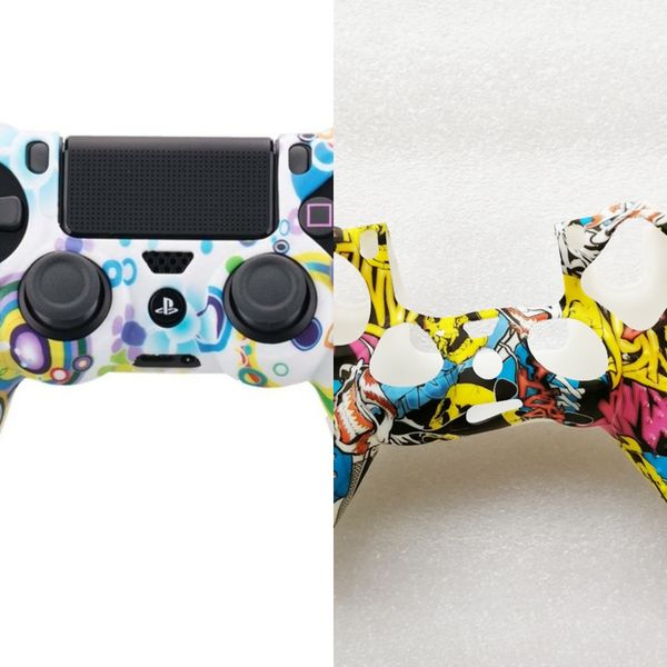 

ovgm4 rubber silicone soft case gel skin cover for shell playstation 4 ps4 ps 4 controller sony joystick skin housing game accessories