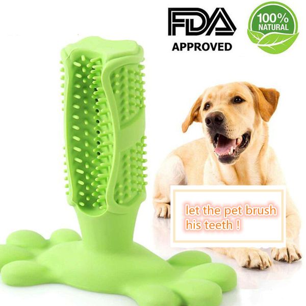 Dog Toothbrush Pet Bite Brushing Stick Teeth Cleaning Chew Toy Dog Oralcare DD
