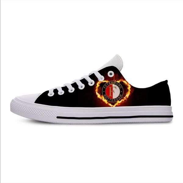 

2020 new feyenoord rotterdam comfortable sport shoes lace up lightweight casual sneakers, Black