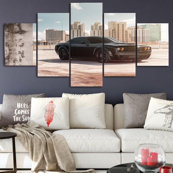 

dodge холст плакаты home decor wall art framework 5 шт. картины для гостиной hd отпечатки современные автомобильные картины
