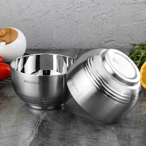 

304 stainless steel insulated mixing bowl for soup milk tableware outdoor