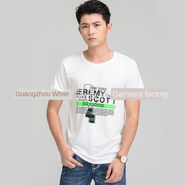 

large size and women's general cotton short sleeve pure color women's advertising t- t-shirt cultural shirt, White